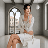 DRESSING GOWN CASHMERE SHORT